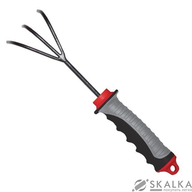На фото Культиватор садовый Intertool 240*86мм с комбинированной рукояткой (FT-0026)