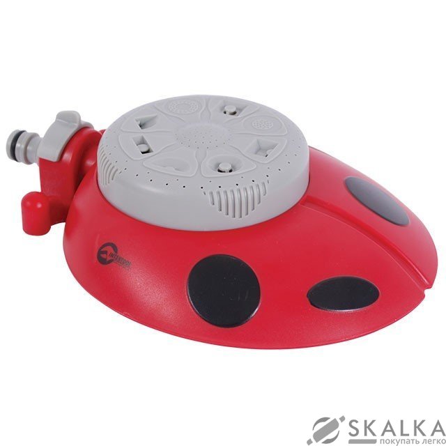 Дождеватель Intertool восьмипозиционный на базе "божья коровка" (GE-0073) На фото Дождеватель Intertool восьмипозиционный на базе "божья коровка" (GE-0073)