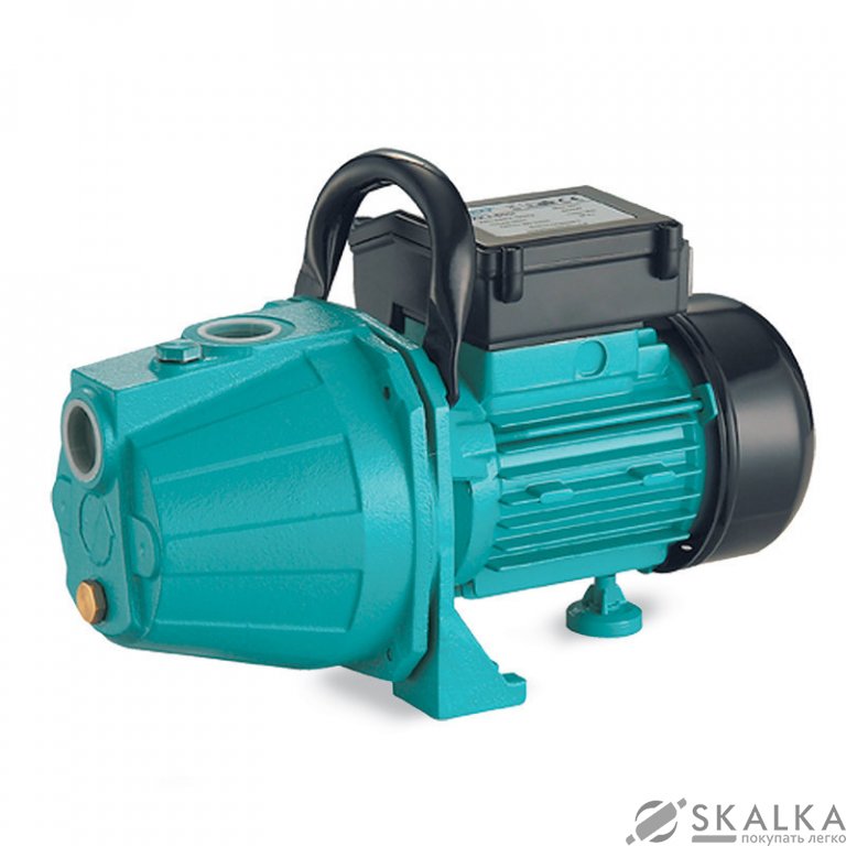На фото Насос центробежный самовсасывающий Leo 1.1кВт Hmax 45м Qmax 75л/мин (775344)
