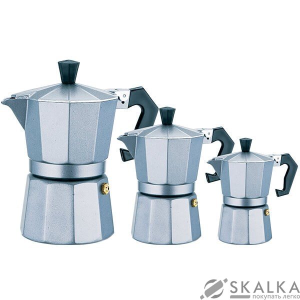 На фото Гейзерная кофеварка Maestro Rainbow 300 мл (MR1666-3)