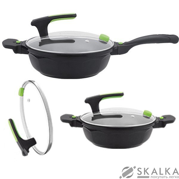 Сотейник Maestro Ceramic с крышкой (MR-4728) На фото Сотейник Maestro Ceramic с крышкой (MR-4728)