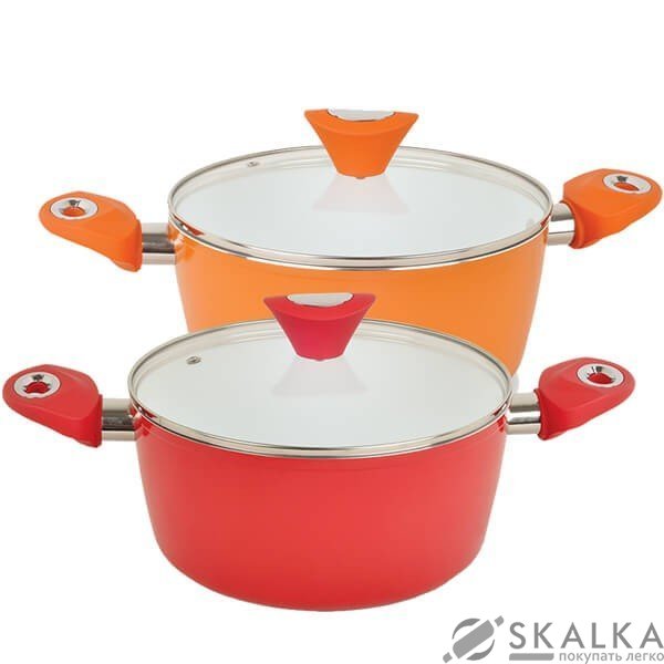 Кастрюля Maestro 2.5 л оранжевая (MR-4320) На фото Кастрюля Maestro 2.5 л оранжевая (MR-4320)