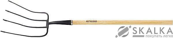 На фото Вилы PALISAD 4-х-рогие, сенные, общая длина 1500 мм (63801)