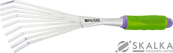 На фото Грабли веерные PALISAD 9-зубые, обрезиненная рукоятка (63007)