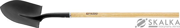 На фото Лопата штыковая, эргономичный черенок из вяза, общая длина 1500 мм PALISAD (61447)
