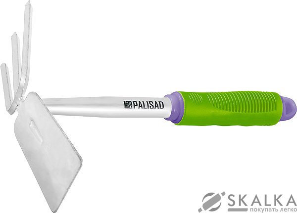 На фото МотыжкаPALISAD комбинированная - трапеция, обрезиненная рукоятка (63008)