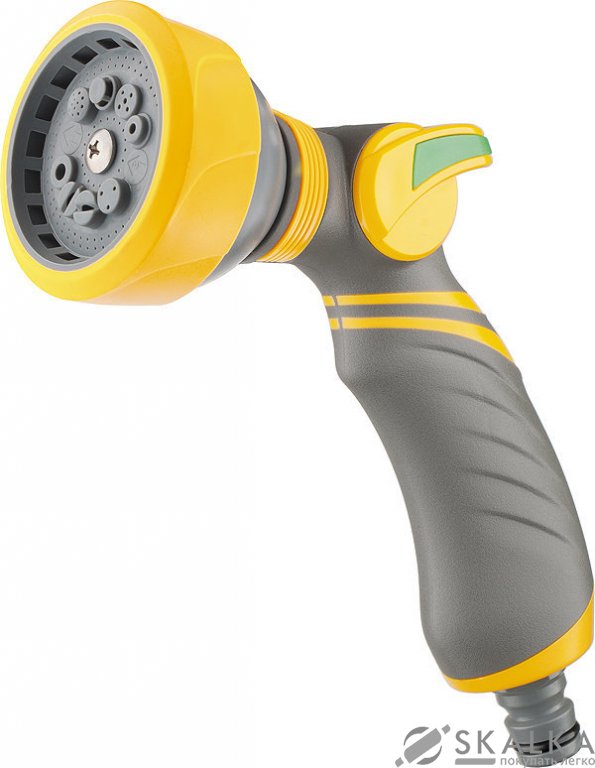 На фото Пистолет-распылитель, 10-режимный, эргономичная рукоятка PALISAD LUXE (65184)