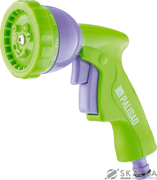 Пистолет-распылитель, 9-ти режимный, металлический корпусPALISAD (65263) На фото Пистолет-распылитель, 9-ти режимный, металлический корпусPALISAD (65263)