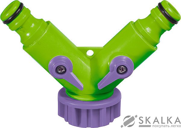 Разветвитель PALISAD 2- х канальный, регулируемый, со штуцерами (66426) На фото Разветвитель PALISAD 2- х канальный, регулируемый, со штуцерами (66426)