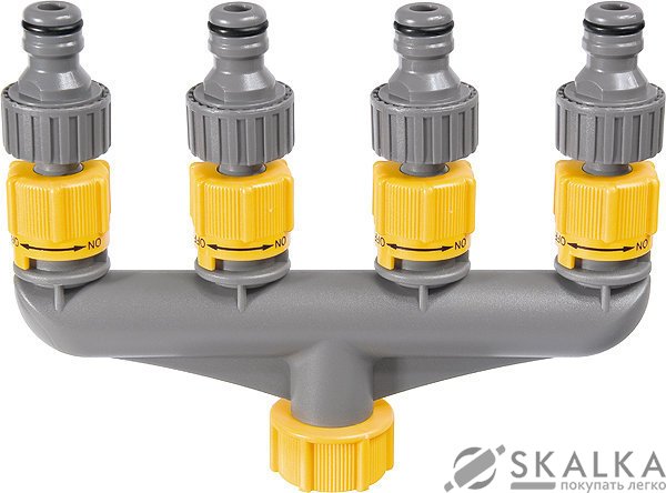 На фото Разветвитель PALISAD LUXE четырёхканальный, пластиковый (66428)