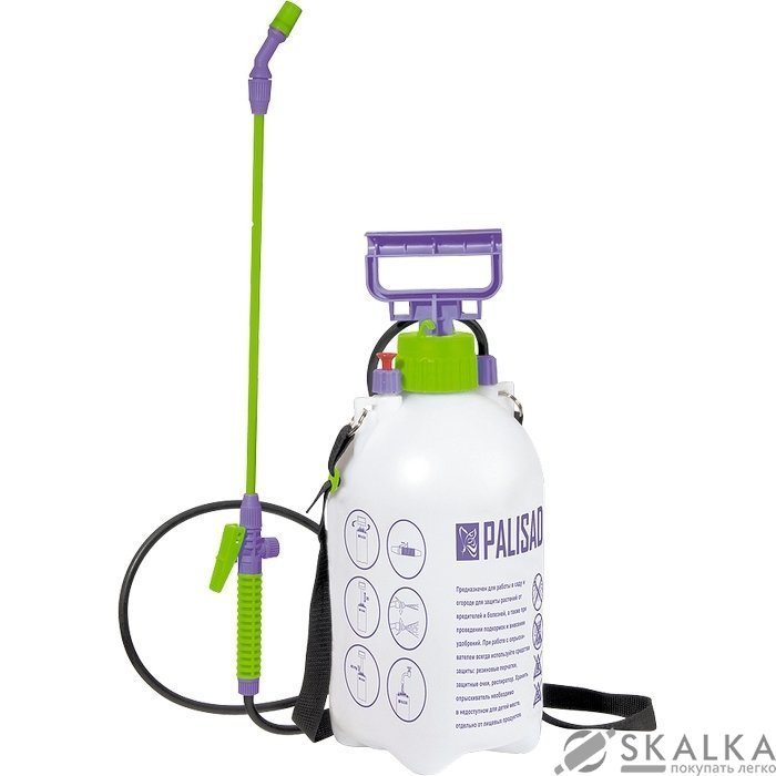 Опрыскиватель ручной, 7 л, с насосом, шлангом, разбрызгиватель PALISAD (64750) На фото Опрыскиватель ручной, 7 л, с насосом, шлангом, разбрызгиватель PALISAD (64750)