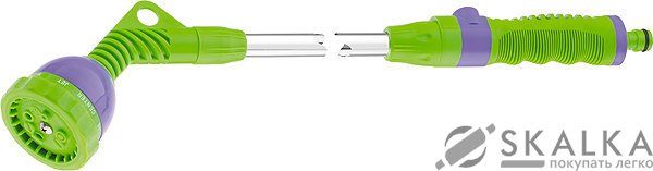 На фото Распылитель PALISAD 9-ти режимный, удлиненный 750 мм, металлический (65212)