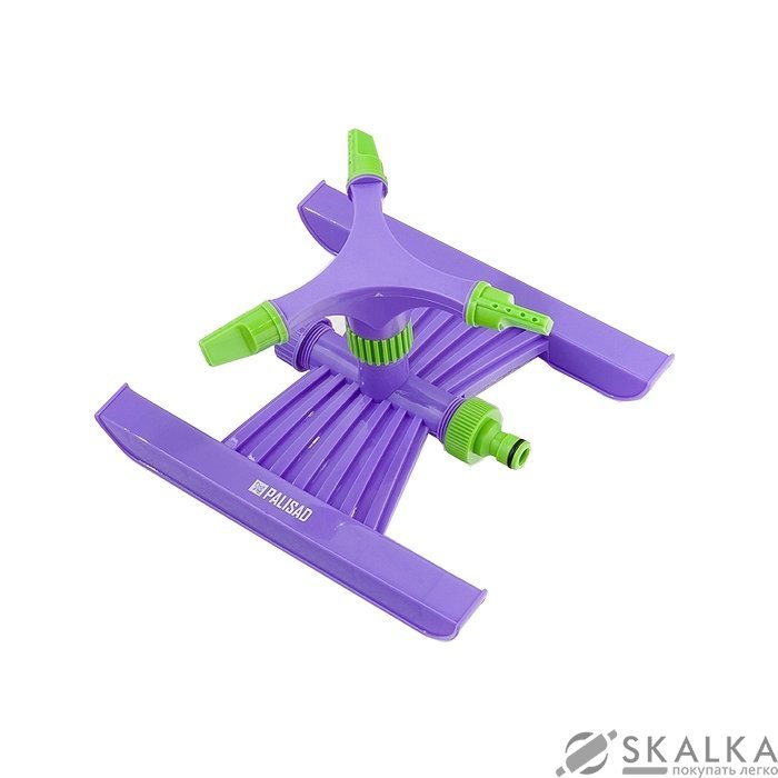 Разбрызгиватель PALISAD пластиковый, штуцер D3/4", с подставкой, S поля 180 кв. м, D 15 м (65409) На фото Разбрызгиватель PALISAD пластиковый, штуцер D3/4", с подставкой, S поля 180 кв. м, D 15 м (65409)
