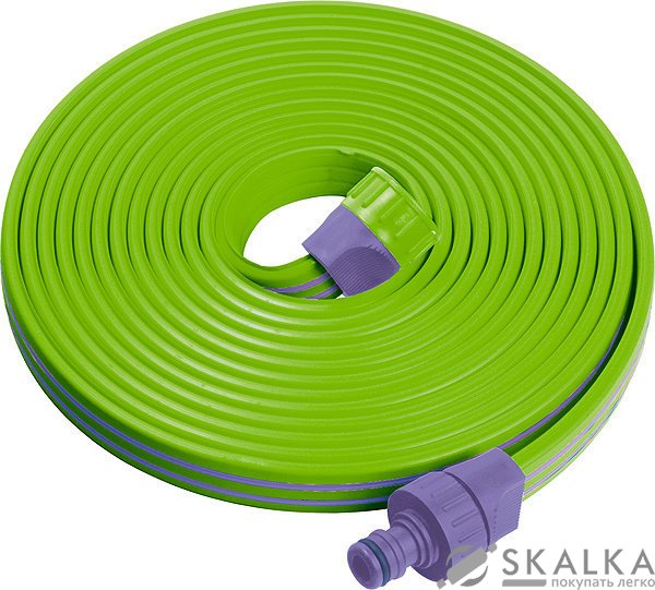 На фото Шланг для капельного полива растений PALISAD 3-рукавный, 7,5 м (67498)