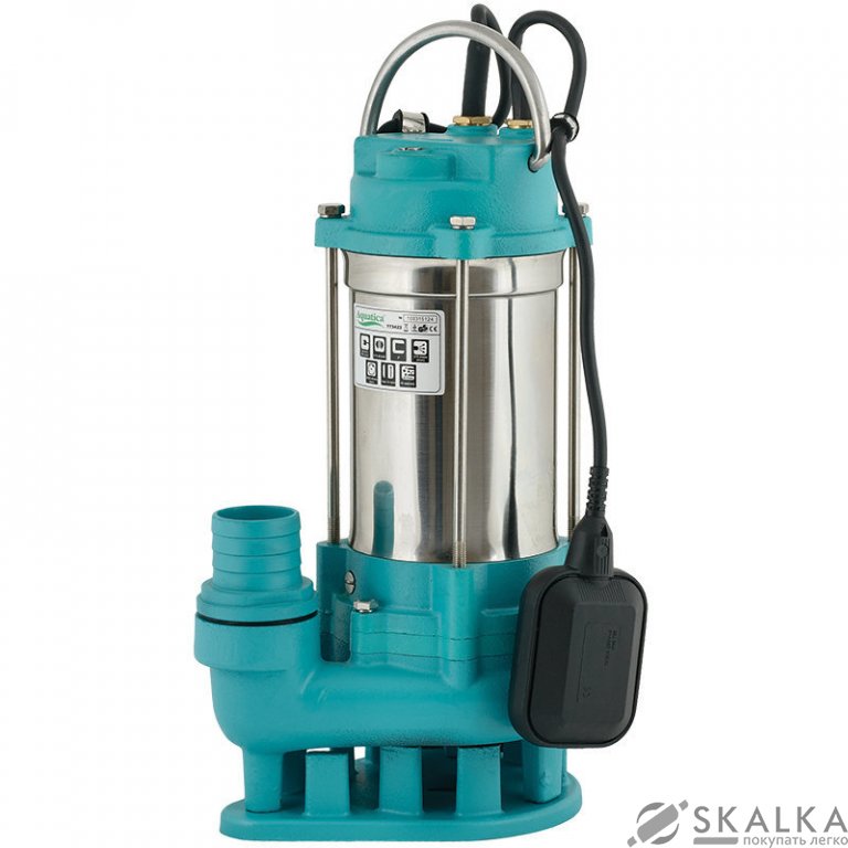 На фото Насос канализационный Aquatica 1.5кВт Hmax 23м Qmax 375л/мин (773424)