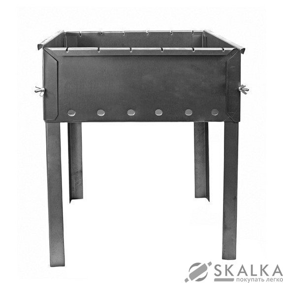 Мангал для шашлыков Cилумин 6-местный (МШ06) На фото Мангал для шашлыков Cилумин 6-местный (МШ06)