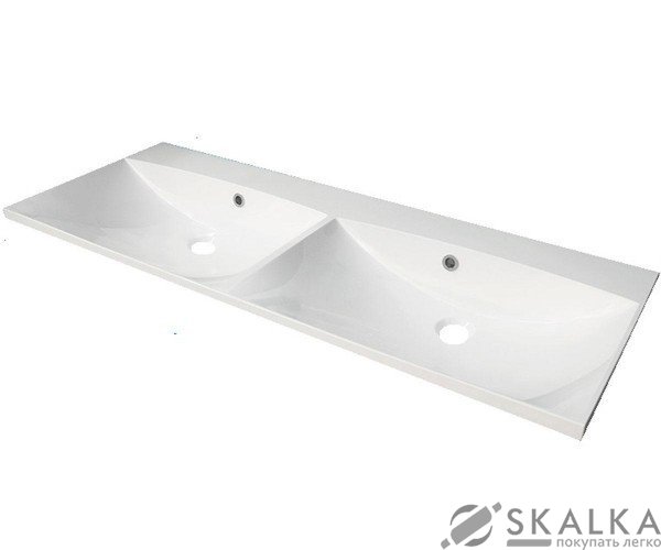 На фото Умывальник Fancy Marble (Буль-Буль) Amelia 1200 двойной (712201)