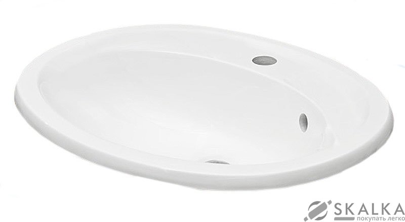 На фото Умывальник Fancy Marble (Буль-Буль) Biancabowl 540 (2105101)