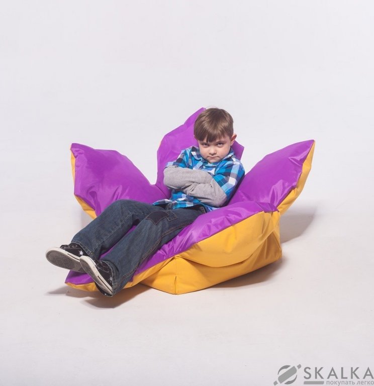 На фото Кресло-мешок Цветок Poparada Purple small (FS)