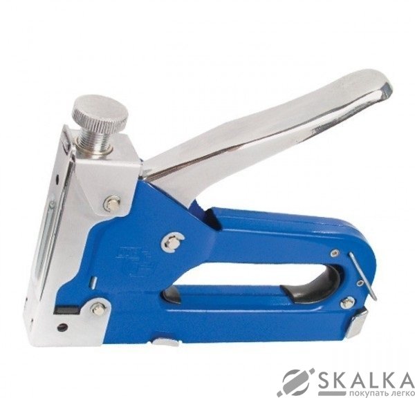 На фото Механический скобозабивной пистолет Intertool под скобу 11.3*0.7*4-14мм синий (RT-0101)