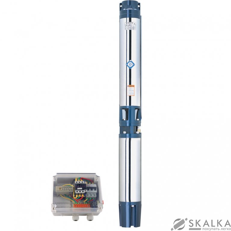 На фото Насос скважинный Aquatica (DONGYIN) 380В 7.5кВт H 104(58)м Q 665(500)л/мин Ø151мм (7776453)