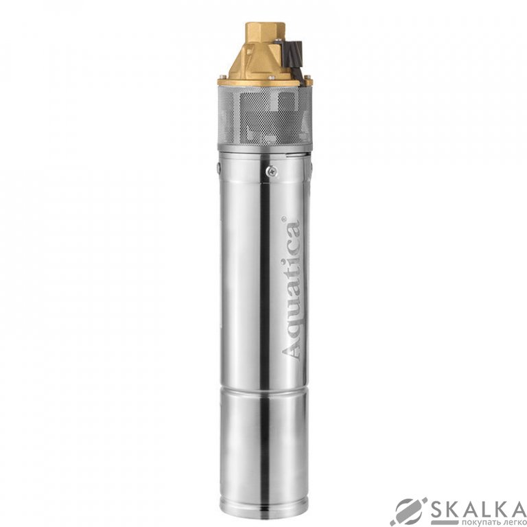 На фото Насос скважинный Aquatica (DONGYIN) 1.1кВт H 98(39)м Q 45(30)л/минØ96мм (777312)