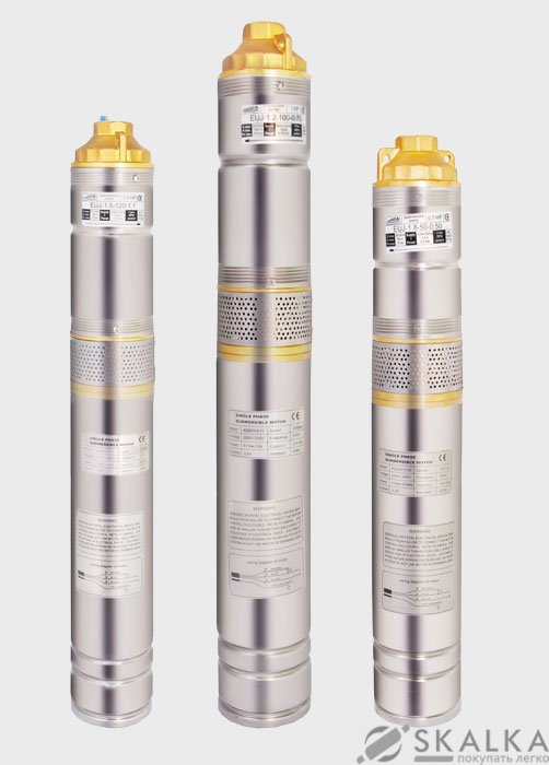 На фото Скважинный шнековый насос Euroaqua (EUJ1,8-50-0,50)