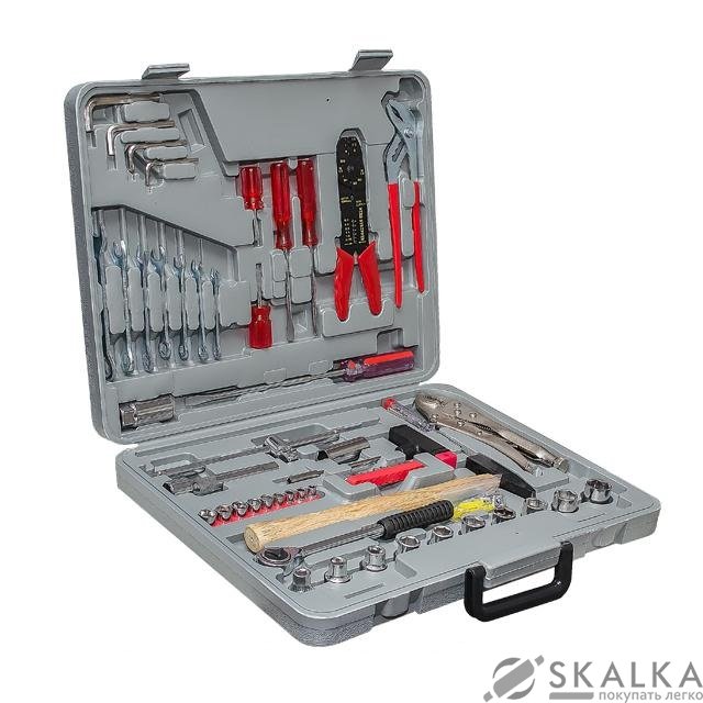 На фото Набор инструмента Intertool с комплектом метизов и аксессуаров 100шт (ET-5126)