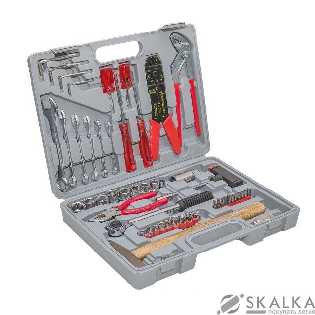 На фото Набор инструмента Intertool с комплектом метизов и аксессуаров 100шт (ET-5100)