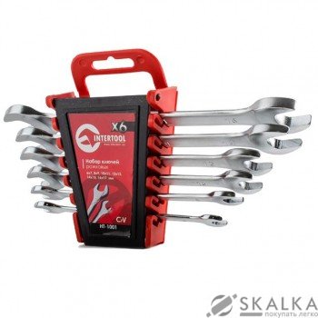На фото Набор рожковых ключей Intertool 8шт 6-22мм Drop Forged (HT-1302)