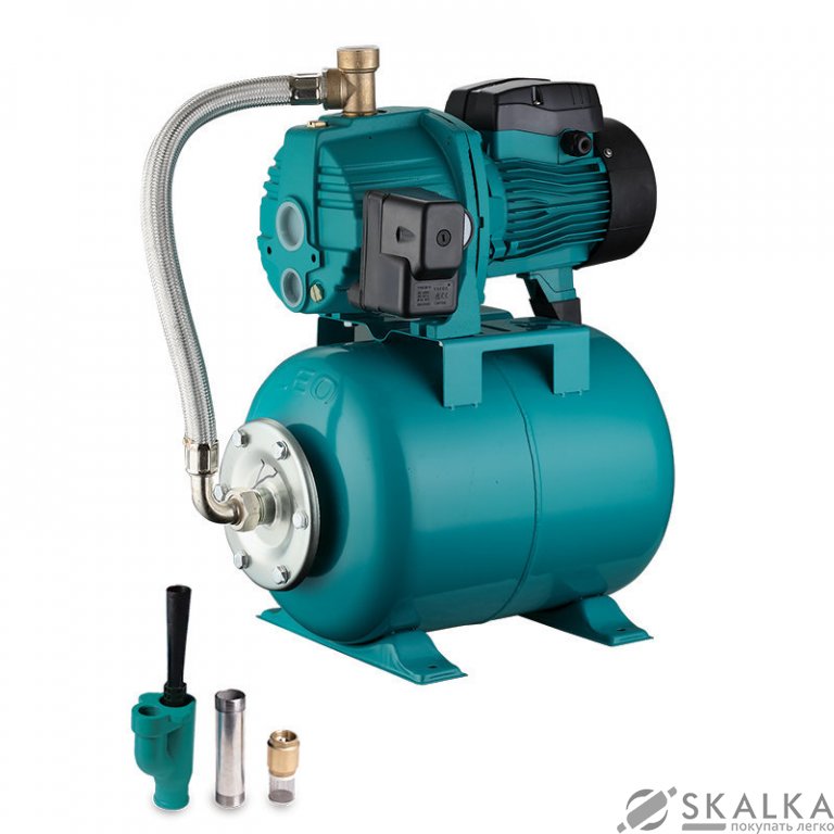 На фото Станция водоснабжения с внешним эжектором Leo 3.0 0.75кВт HSmax 35м Hmax 50м Qmax 35л/мин (776238)