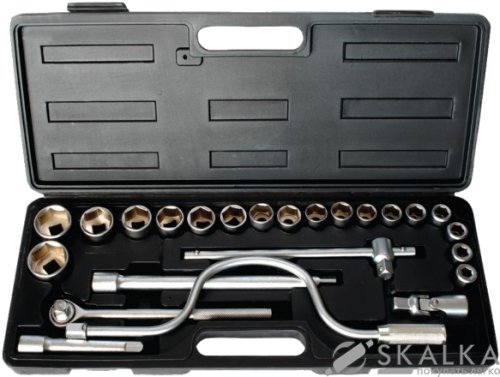 На фото Набор головок и комплектующих Intertool 25шт 1/2", Drop Forged (HT-2225)