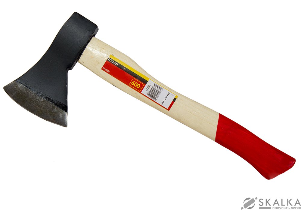На фото Топор Intertool 600г, деревянная ручка (HT-0266)