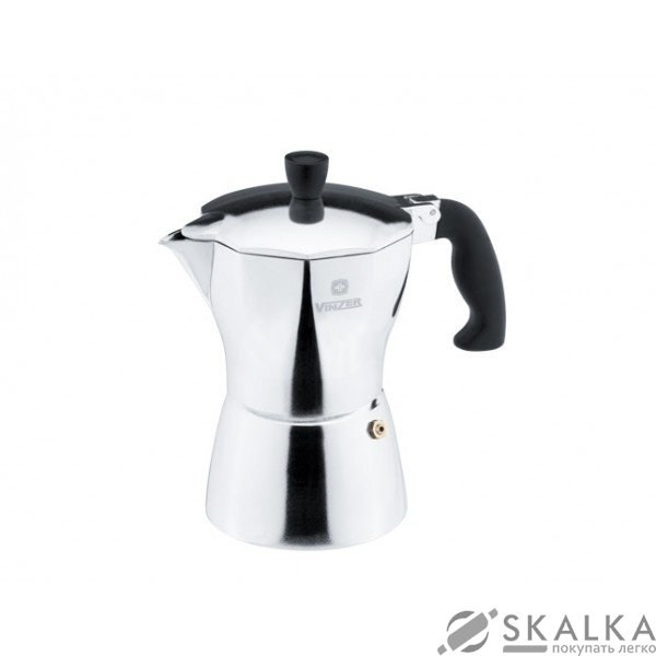 Гейзерная кофеварка Vinzer 0.5 л мл (89390) На фото Гейзерная кофеварка Vinzer 0.5 л мл (89390)