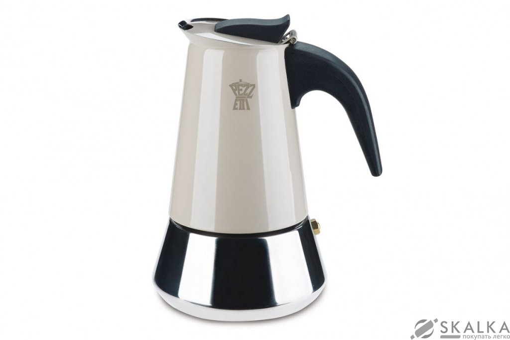 Гейзерная кофеварка Pezzetti Steelexpess на 4 чашки 0.24 л (1387-12060) На фото Гейзерная кофеварка Pezzetti Steelexpess на 4 чашки 0.24 л (1387-12060)