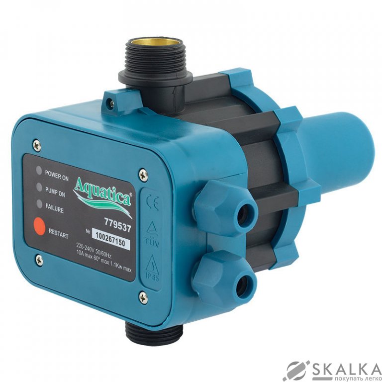 На фото Контроллер давления электронный Aquatica 1.1кВт Ø1 (779537)
