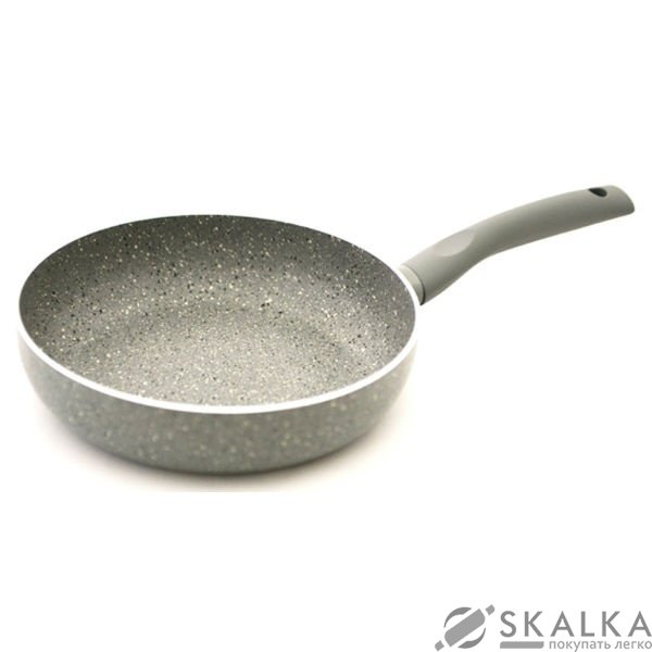 Сковорода глубокая VULCANO 24 см с каменным антипригарным покрытием индукционное дно (AL-4698.24) На фото Сковорода глубокая VULCANO 24 см с каменным антипригарным покрытием индукционное дно (AL-4698.24)