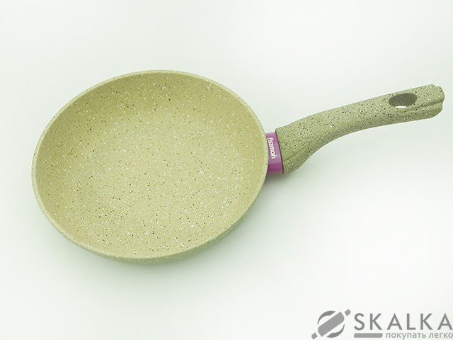 Сковорода для жарки WHITE STONE 26x5.4 см с каменным антипригарным покрытием (AL-4983.26) На фото Сковорода для жарки WHITE STONE 26x5.4 см с каменным антипригарным покрытием (AL-4983.26)