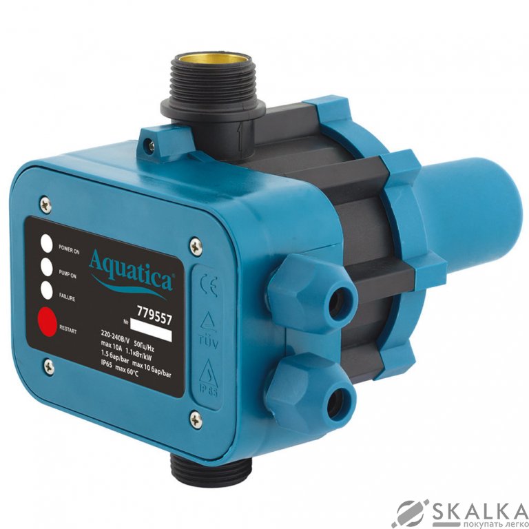 Контроллер давления электронный Aquatica 1.1кВт Ø1 (779557) На фото Контроллер давления электронный Aquatica 1.1кВт Ø1 (779557)