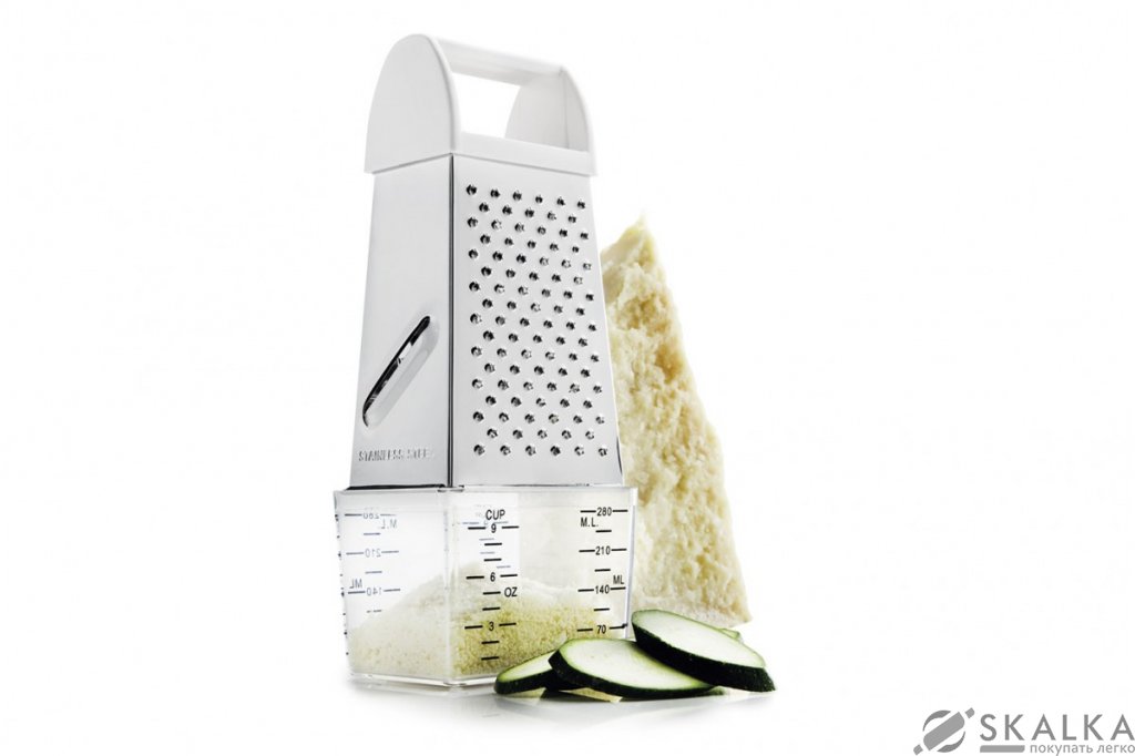 Терка 4 гранная Ghidini Daily с контйнером (207-06010D) На фото Терка 4 гранная Ghidini Daily с контйнером (207-06010D)