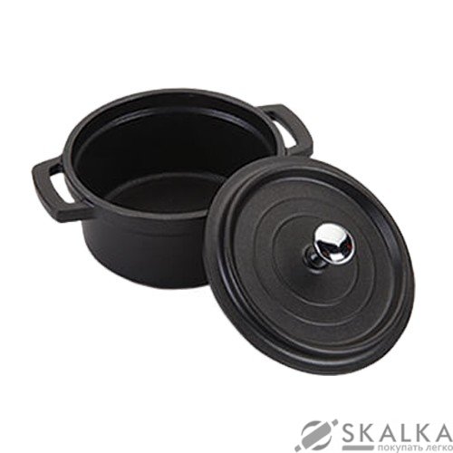 Кастрюля Maestro Castс крышкой 0.25 л черная (MR-4010) На фото Кастрюля Maestro Castс крышкой 0.25 л черная (MR-4010)