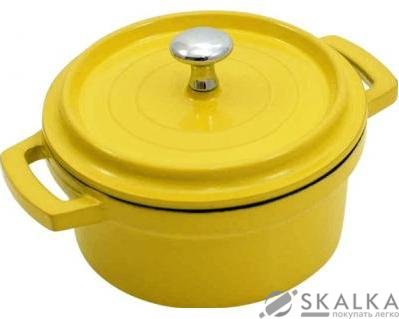 Кастрюля Maestro Castс крышкой 0.25 л желтая (MR-4010) На фото Кастрюля Maestro Castс крышкой 0.25 л желтая (MR-4010)