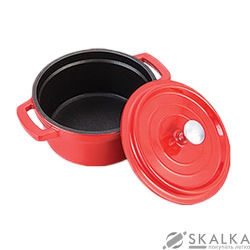 На фото Кастрюля Maestro Castс крышкой 0.25 л красная (MR-4010)