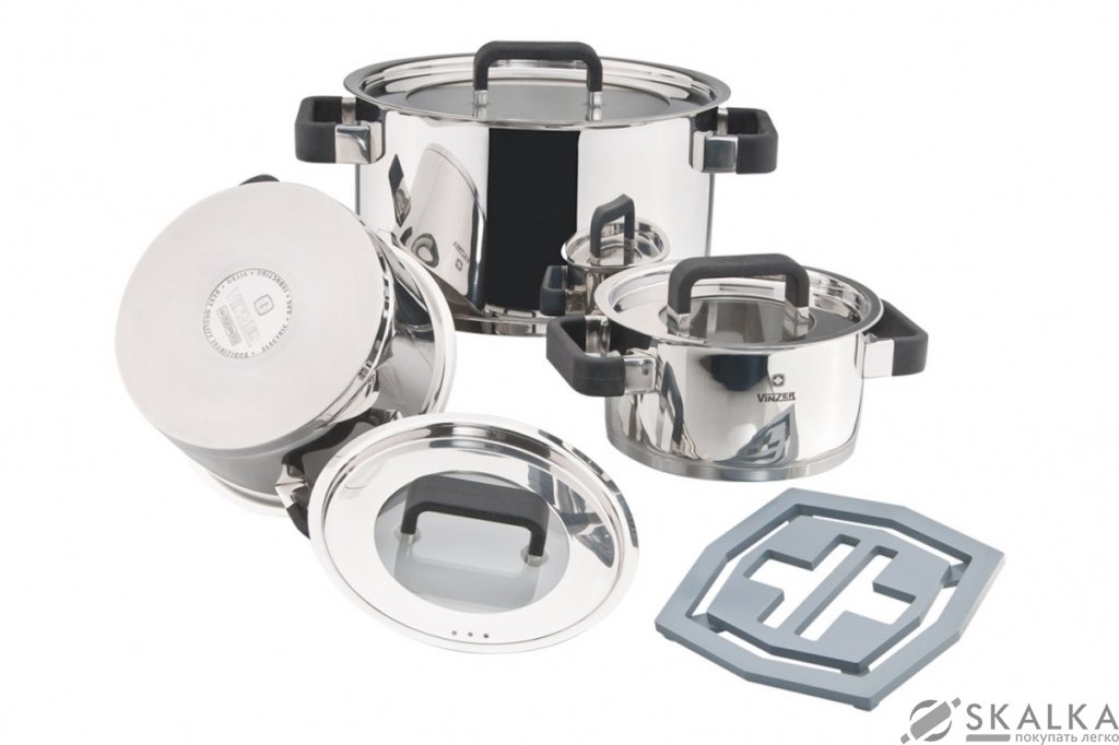 На фото Набор посуды Vinzer Unique 7 предметов (89045_1)