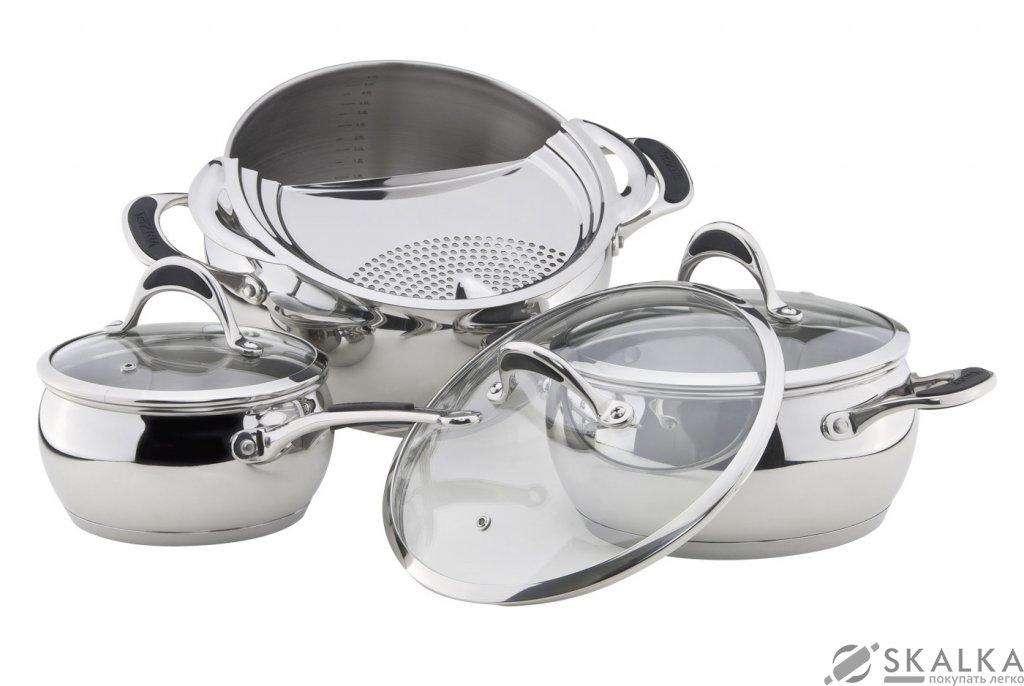 На фото Набор посуды Vinzer Astro 7 предметов (89038)