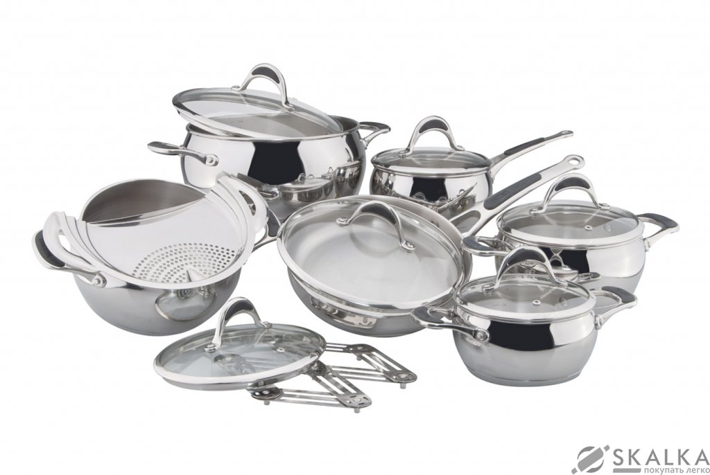 На фото Набор посуды Vinzer Stella 14 предметов (89020)