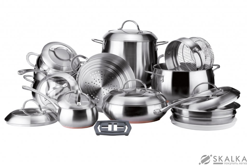 Набор посуды Vinzer Grand Majestic 19 предметов (89036) На фото Набор посуды Vinzer Grand Majestic 19 предметов (89036)