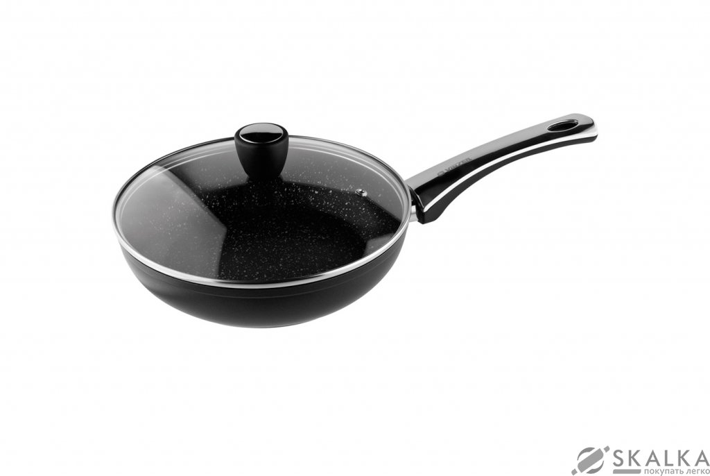 На фото Сковорода Vinzer Granite Induction 24 см (89434)