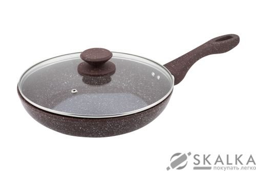 Сковорода Granchio Pietra naturale induzione c крышкой 26х5.5 см (88157) На фото Сковорода Granchio Pietra naturale induzione c крышкой 26х5.5 см (88157)