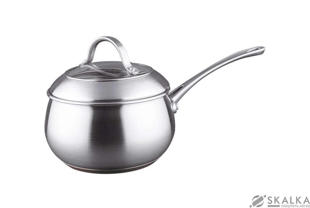 Ковш Vinzer Grand Majestic series с крышкой 2.2л 16 см (89075) На фото Ковш Vinzer Grand Majestic series с крышкой 2.2л 16 см (89075)